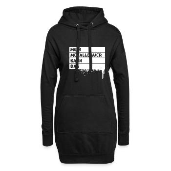 Métallurgiste en tant que profession - Sweat-shirt à capuche long Femme - noir - Devant
