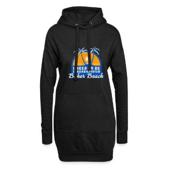 J’ai besoin d’être séahabilité Baker Beach Summer - Sweat-shirt à capuche long Femme - noir - Devant