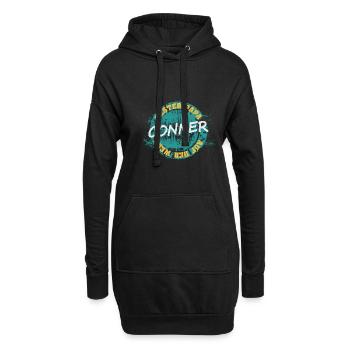 Conner als Vatertag - Hoodie-Kleid - Schwarz - Vorne