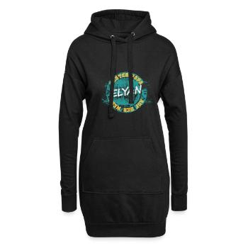 Elyan als Vatertag - Hoodie-Kleid - Schwarz - Vorne