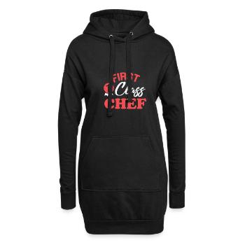Erstklassiger Koch - Hoodie-Kleid - Schwarz - Vorne