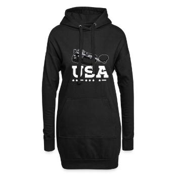 Morse Funktechniker Funker Mörser Hobby Ham - Hoodie-Kleid - Schwarz - Vorne