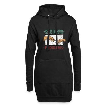 Fibonacci Mathe Lehrer Kunst Erschaffung - Hoodie-Kleid - Schwarz - Vorne