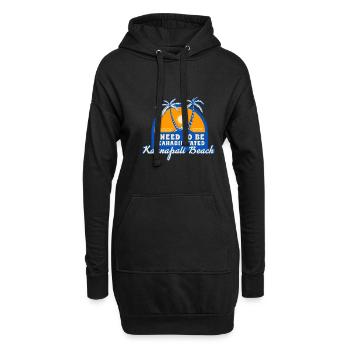 I Need To Be Seahabilitated Kaanapali Beach - Hoodie-Kleid - Schwarz - Vorne