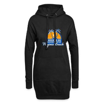 J’ai besoin d’être séahabilité Virginia Beach Summer - Sweat-shirt à capuche long Femme - noir - Devant