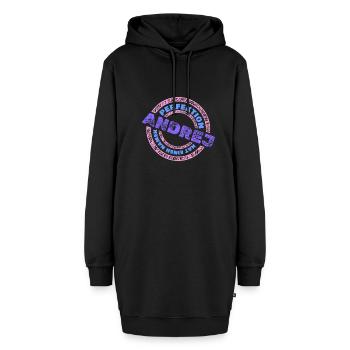 Perfektion Andrej - Hoodie-Kleid - Schwarz - Vorne
