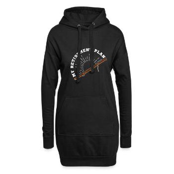 École de musique Orchestre Basson Clarinette Musicien - Sweat-shirt à capuche long Femme - noir - Devant