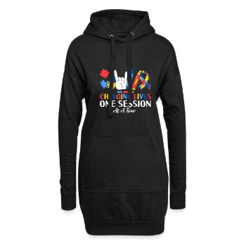 Changing Lives One Session At A Time ABA - Hoodie-Kleid - Schwarz - Vorne