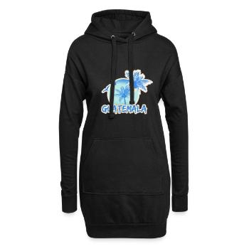 Urlaub Guatemala - Hoodie-Kleid - Schwarz - Vorne