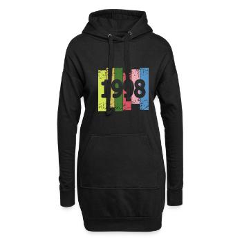1998 - Hoodie-Kleid - Schwarz - Vorne