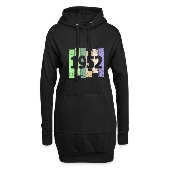 Œuvre d’art 1952 - Sweat-shirt à capuche long Femme - noir - Devant