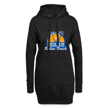 J’ai besoin d’être séahabilité Kailua Beach Été - Sweat-shirt à capuche long Femme - noir - Devant