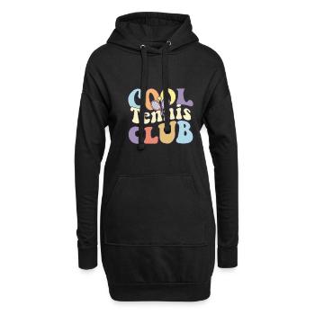 Cool Tennis Club Tennis Coach Tennis Crew Matching - Hoodie-Kleid - Schwarz - Vorne