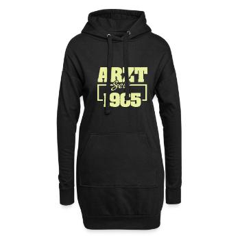 1965 - Hoodie-Kleid - Schwarz - Vorne