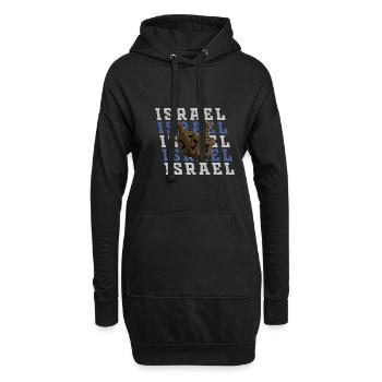 Dreidel Tradition Spiel Isreal Chanukka Juden - Hoodie-Kleid - Schwarz - Vorne
