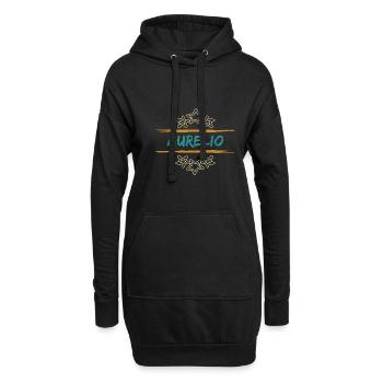 Aurelio als Aurelio - Hoodie-Kleid - Schwarz - Vorne