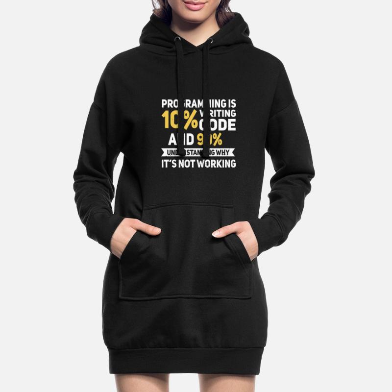 Programming Quote... Programmierer & Nerd Hoodie-Kleid