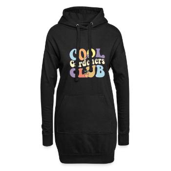 Cool Gardeners Club Landscaper Garden Gangster - Hoodie-Kleid - Schwarz - Vorne