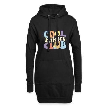 Cool Hikers Club Randonnée Escouade Escalade - Sweat-shirt à capuche long Femme - noir - Devant