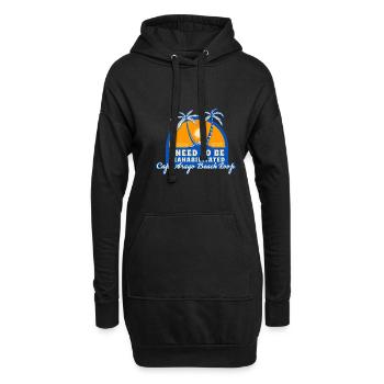 J’ai besoin d’être séahabilité Cape Arago Beach Loop - Sweat-shirt à capuche long Femme - noir - Devant