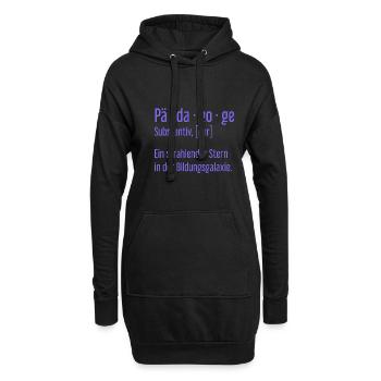 Pädagoge Pädagogen Schule Lehrer Unterricht - Hoodie-Kleid - Schwarz - Vorne