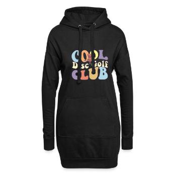 Cool Disc Golf Club Frisbee Player Team Stupid - Hoodie-Kleid - Schwarz - Vorne