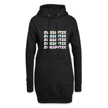 Zugspitze comme escalade - Sweat-shirt à capuche long Femme - noir - Devant