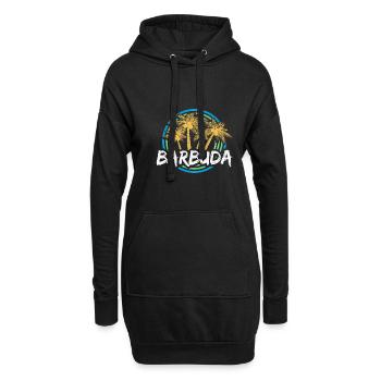 Geschenk für Barbuda - Hoodie-Kleid - Schwarz - Vorne
