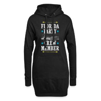 Équipe de fête en Floride - Sweat-shirt à capuche long Femme - noir - Devant