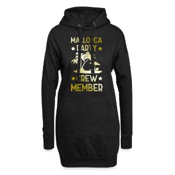 Mallorca Party Crew - Hoodie-Kleid - Schwarz - Vorne