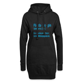 Pädagogin Pädagoginnen Schule Lehrerin Unterricht - Hoodie-Kleid - Schwarz - Vorne
