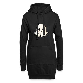 Méduse Halloween Drôle Fantôme - Sweat-shirt à capuche long Femme - noir - Devant
