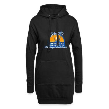 J’ai besoin d’être séahabilité sur l’île d’Assateague - Sweat-shirt à capuche long Femme - noir - Devant