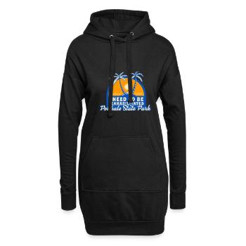 I Need To Be Seahabilitated Polihale State Park - Hoodie-Kleid - Schwarz - Vorne