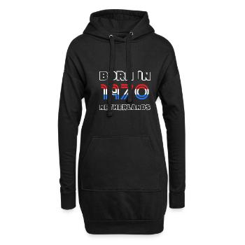 1970 - Hoodie-Kleid - Schwarz - Vorne