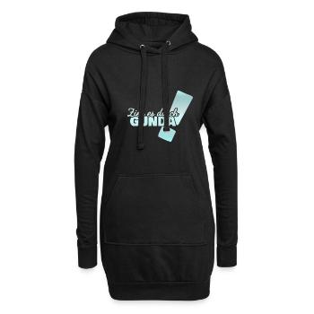 Vorname Gunda - Hoodie-Kleid - Schwarz - Vorne