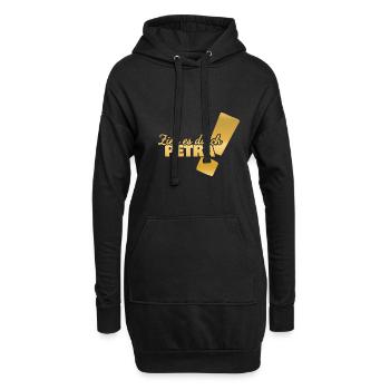 Vorname Petra - Hoodie-Kleid - Schwarz - Vorne