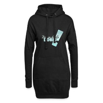 Geschenk für Doris - Hoodie-Kleid - Schwarz - Vorne