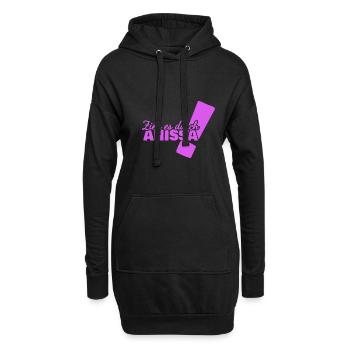 Anissa als Vorname - Hoodie-Kleid - Schwarz - Vorne