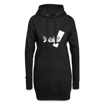 Jolina comme prénom - Sweat-shirt à capuche long Femme - noir - Devant
