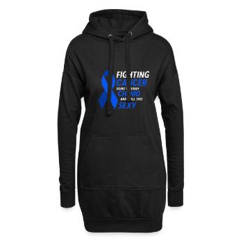 Kampf gegen Krebs und immer noch diese sexy Darmkrebs - Hoodie-Kleid - Schwarz - Vorne