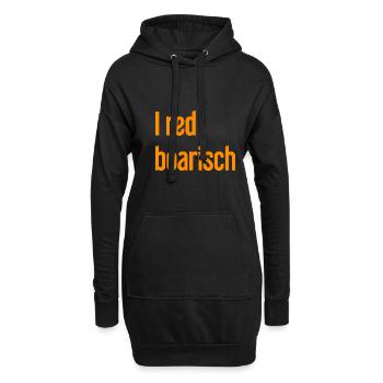 I red boarisch - Hoodie-Kleid - Schwarz - Vorne