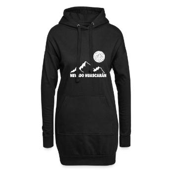 Bergsport huascarán - Hoodie-Kleid - Schwarz - Vorne