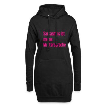 Sarcasme Pro - Sweat-shirt à capuche long Femme - noir - Devant