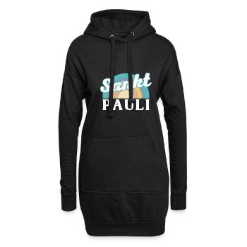 Sankt Pauli Hamburg Heimat Moin Paulianer - Hoodie-Kleid - Schwarz - Vorne