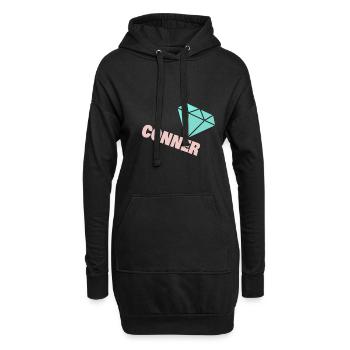 Conner - Sweat-shirt à capuche long Femme - noir - Devant