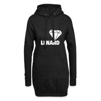 Cadeau pour Lenard - Sweat-shirt à capuche long Femme - noir - Devant