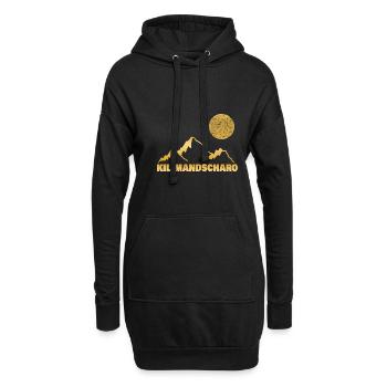 Le Kilimandjaro comme une montagne - Sweat-shirt à capuche long Femme - noir - Devant