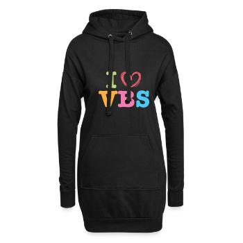 J’aime VBS I Heart Vacation Bible School Crew - Sweat-shirt à capuche long Femme - noir - Devant