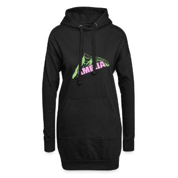 Escalade de bloc Alpinisme Prénom Amelia - Sweat-shirt à capuche long Femme - noir - Devant